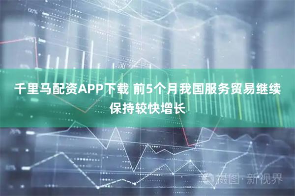 千里马配资APP下载 前5个月我国服务贸易继续保持较快增长